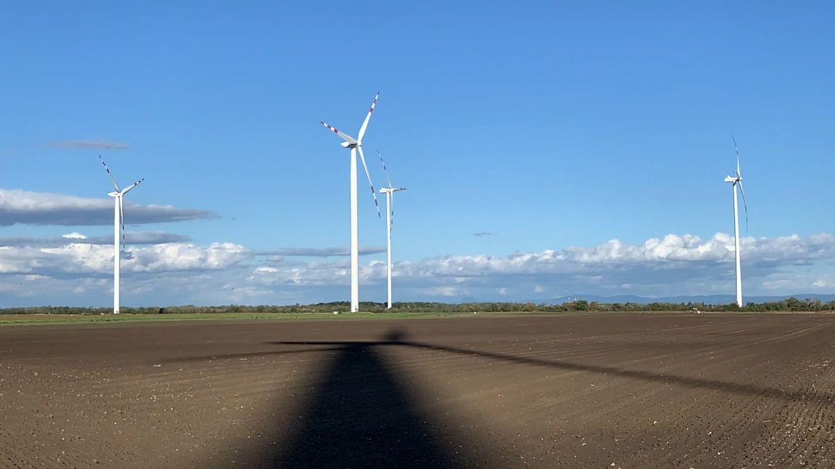 A Windmill In Operation For Renewable Energy Production Free Stock ...