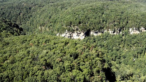 Aerial View of Green Mountains