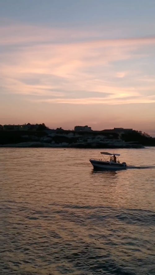 Boat Sailing in the Ocean