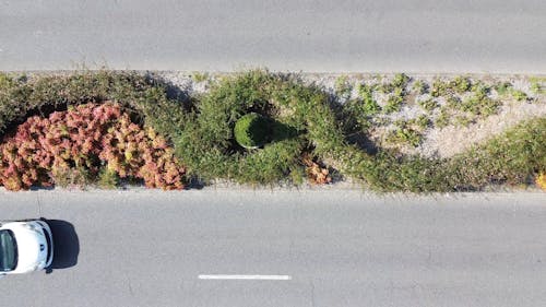 Aerial View of Motorway Traffic