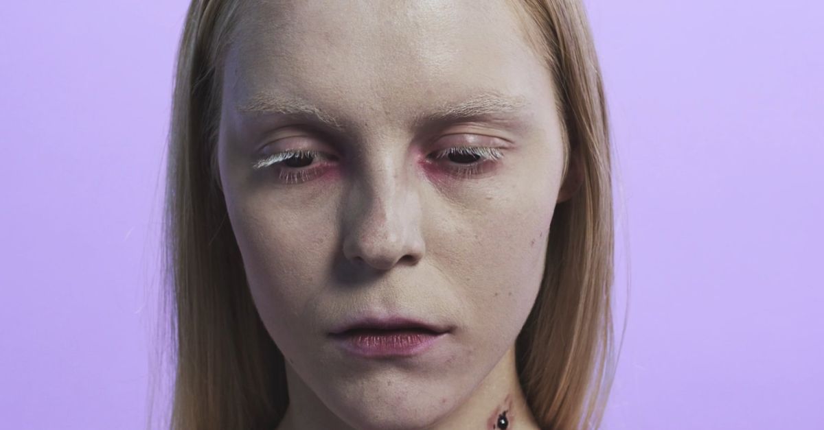 Vampire Bitign Neck Woman with Vampire Bite on her Neck Free Stock Video Footage, Royalty ...