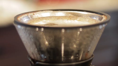 Close-Up Video of a Coffee Brewer