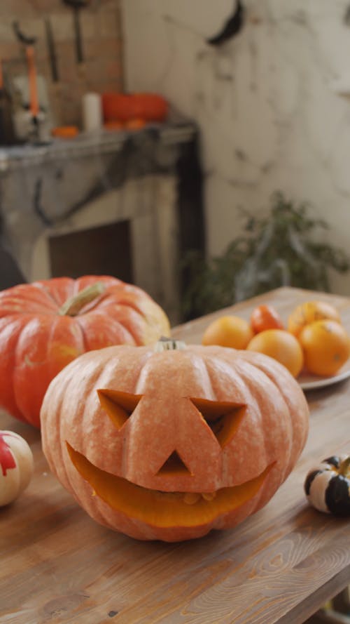 A Carved Pumpkin