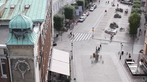 Walking People On a Street