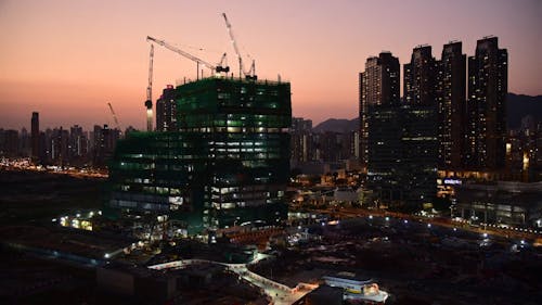 Time Lapse Video of a Construction Site