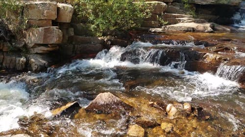 A cascade of Waterfall in Slow Motion