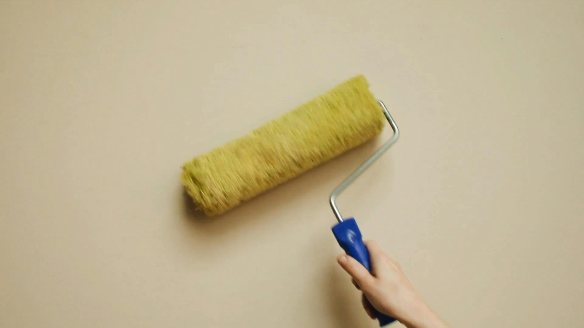 Person Using a Paint Roller Free Stock Video Footage, RoyaltyFree 4K