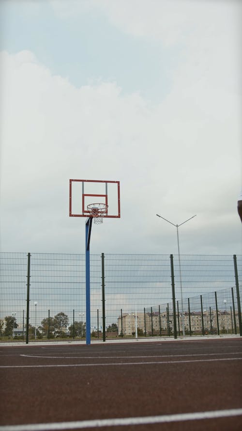 Guy Practicing his Basketball Moves