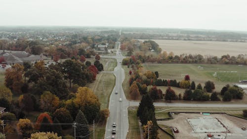Aerial Footage of a Road