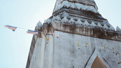Close-Up Video of a Buddhist Monument
