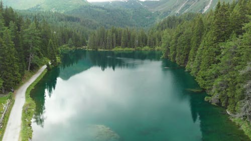 Drone Footage of a Lake