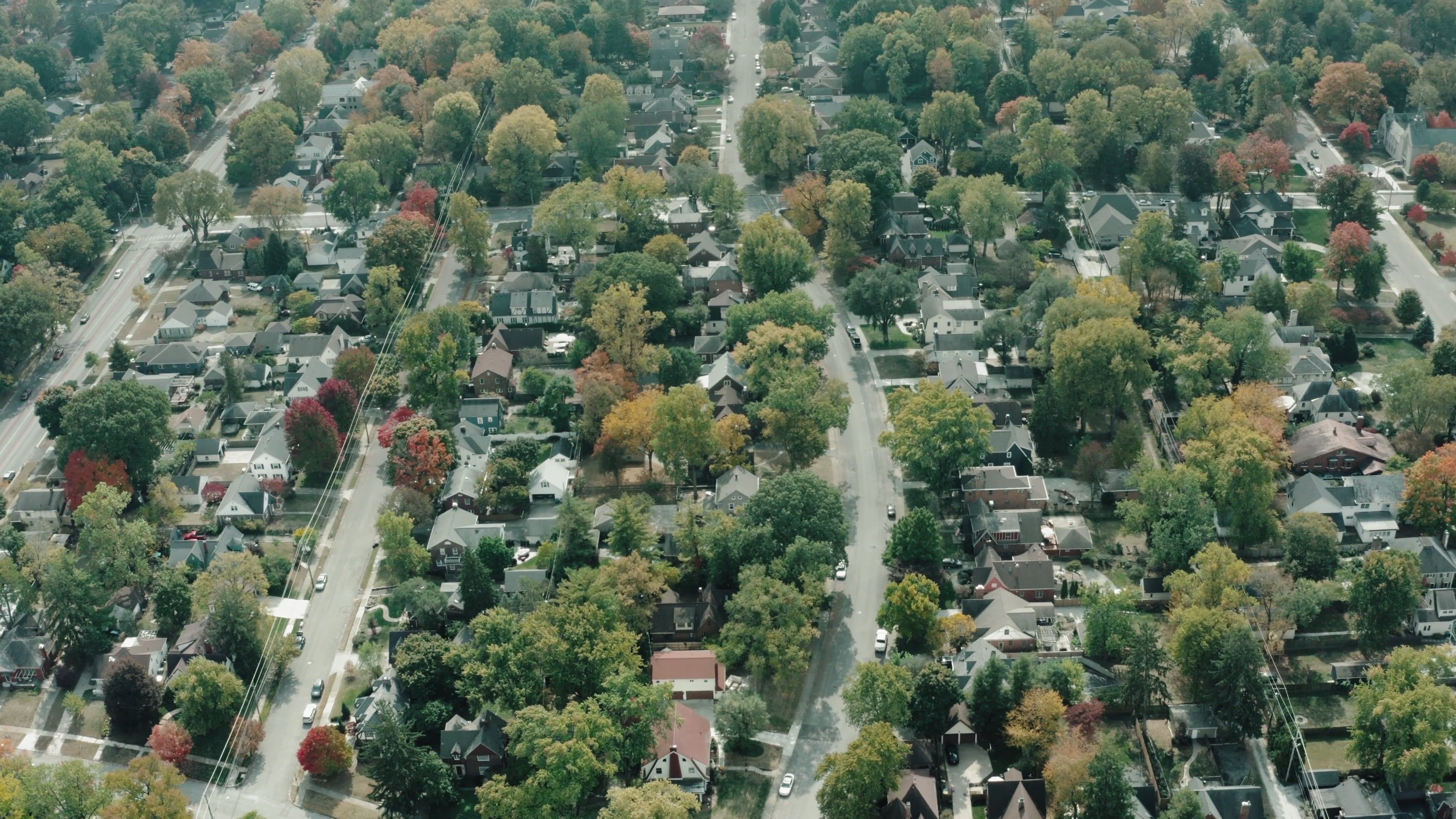 Drone Footage of City Houses · Free Stock Video
