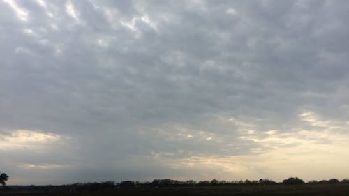 Sunset Sky In A Time Lapse Video