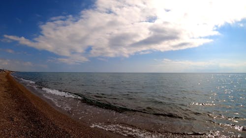 A Relaxing Scenery of Beach View During Daytime