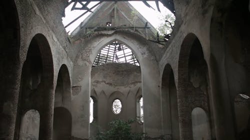 An Abandoned Building Interior