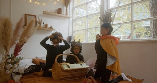 Children Wearing Costumes