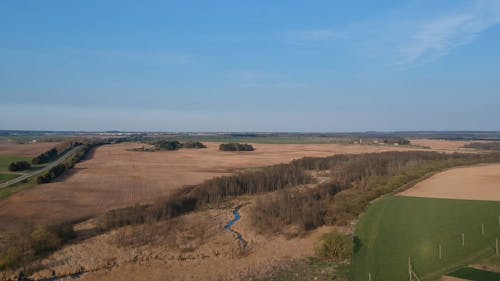 Aerial Footage of a Field