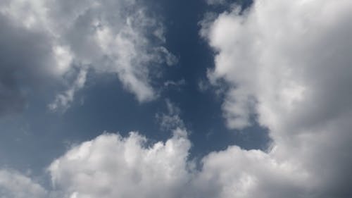 Clouds Formation Beneath The Blue Sky