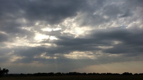 Time-Lapse Video of a Cloudy Sky During Sunset