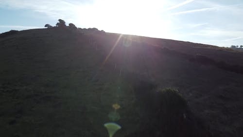 Drone Footage of Hills During Sunny Day