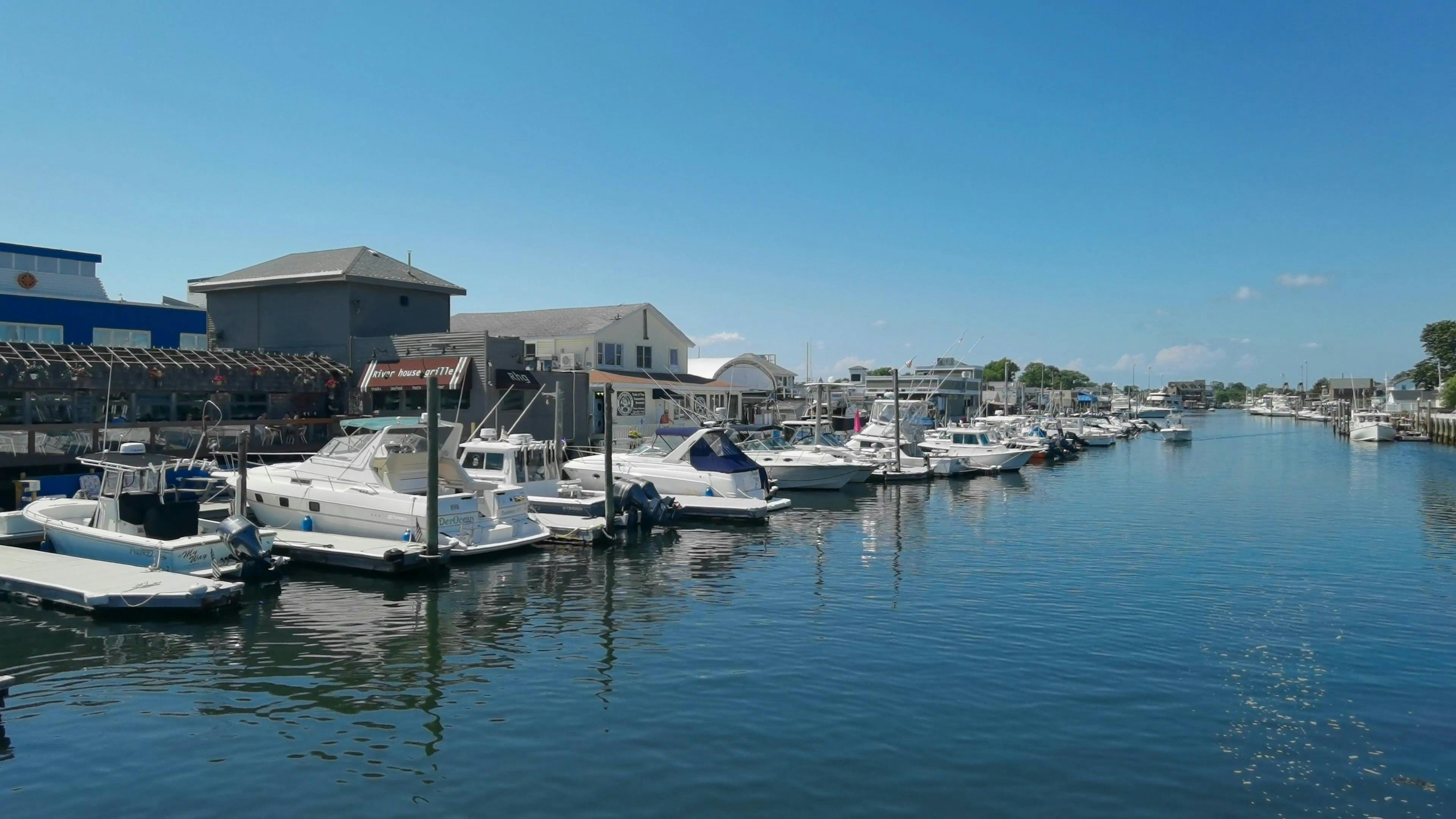 Nautical Mile Freeport New York · Free Stock Video
