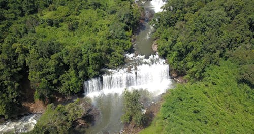 Aerial Footage of a Waterfalls