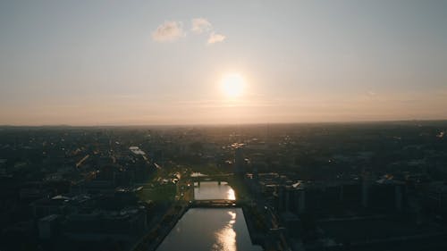 Drone Footage of Cityscape During Daytime