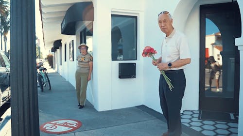 Sweet Elderly Couple