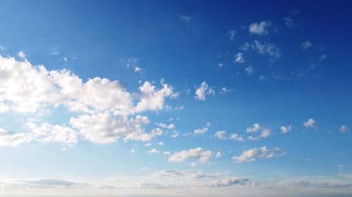 White Clouds on Blue Sky