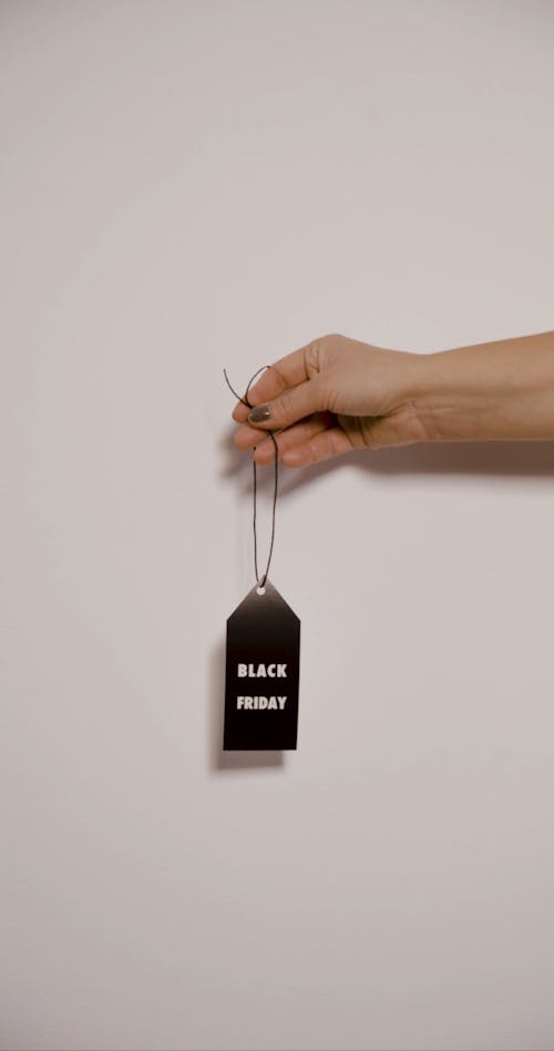 A Tag Used For The Black Friday Sale