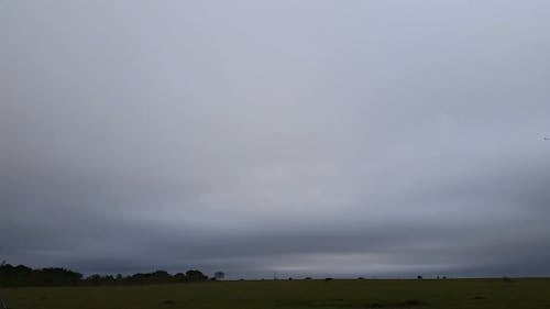 Time-Lapse Video of Pasture Land Under Cloudy Sky