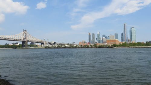 Panoramic View Of Roosevelt Island In New York