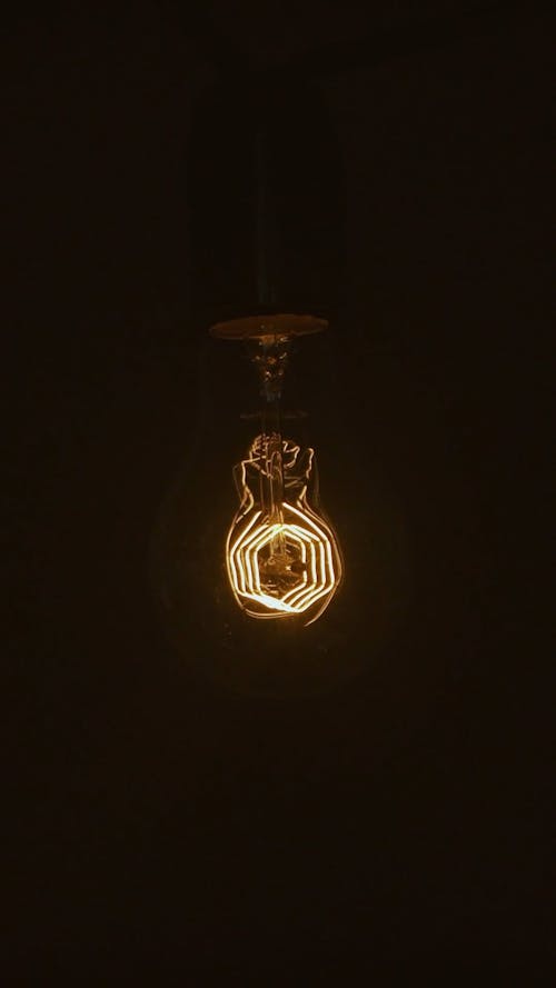 A Hanging Light Bulb