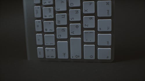Top View of a White Apple Keyboard