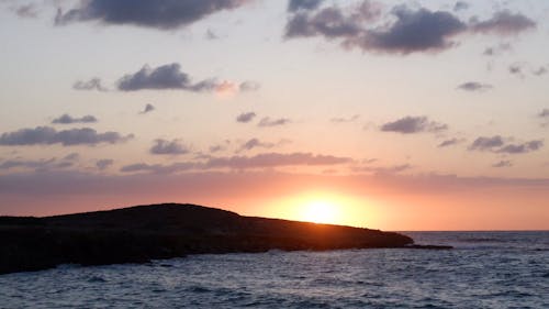 Time-Lapse Video of an Island During Sunset