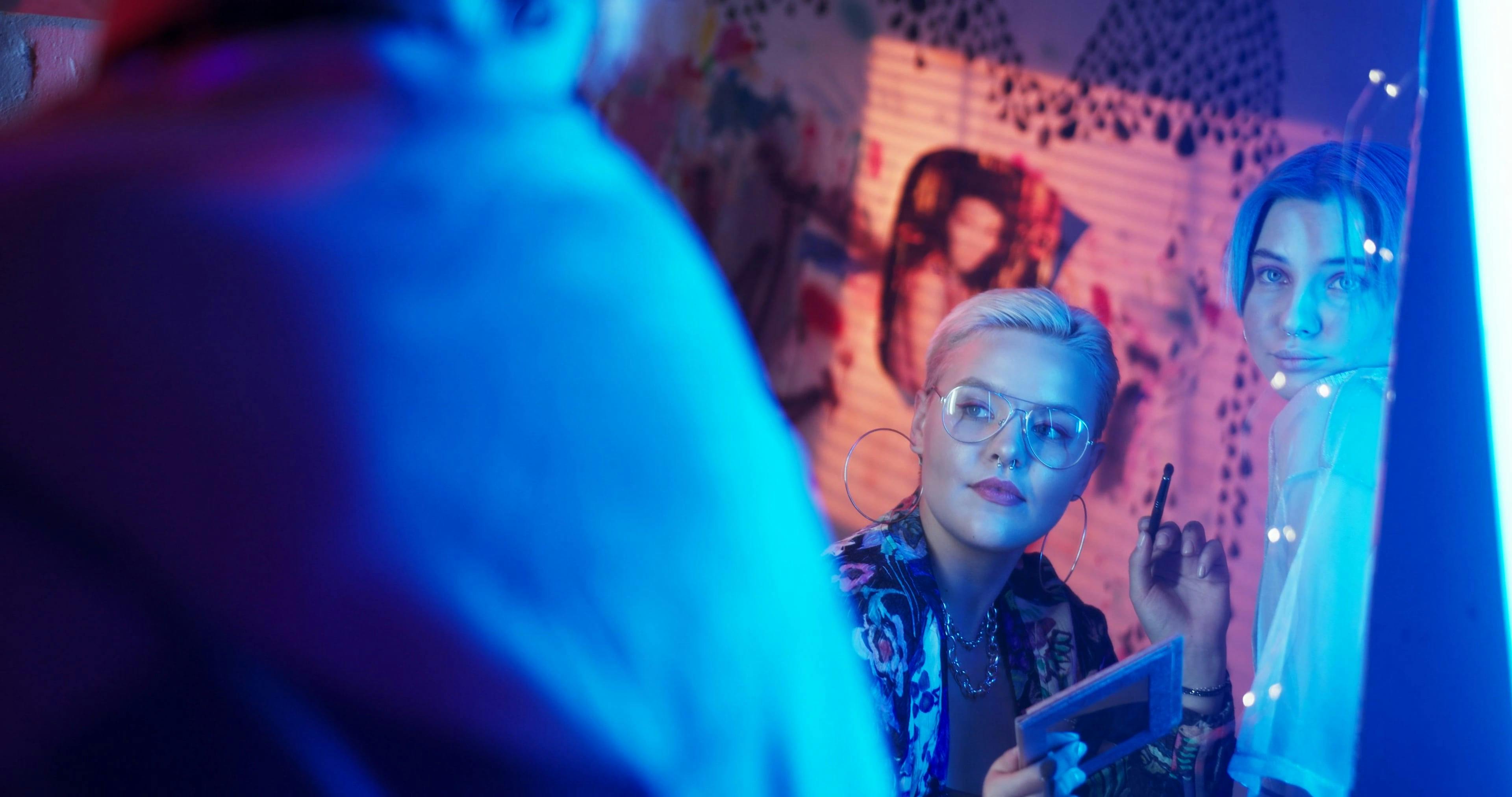 Women Looking at Mirror Free Stock Video Footage, RoyaltyFree 4K & HD