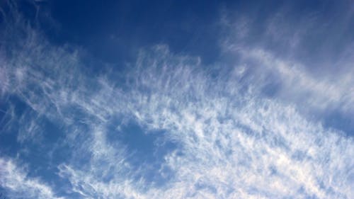 Cirrus Clouds in Blue Sky