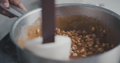 Making A Peanut Butter Caramel Candy