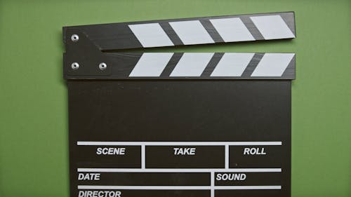 A Clapper Board Used In Film Making