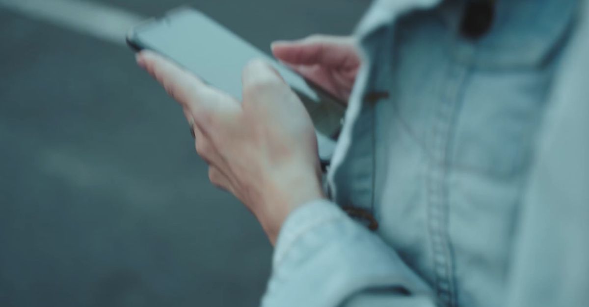 Photo Walk Using Phone Person Walking Outdoors While Using Her Cellphone Free Stock Video ...