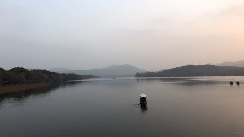 Small Boat in a Lake