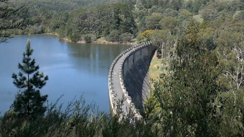 Drone Footage of a Water Dam