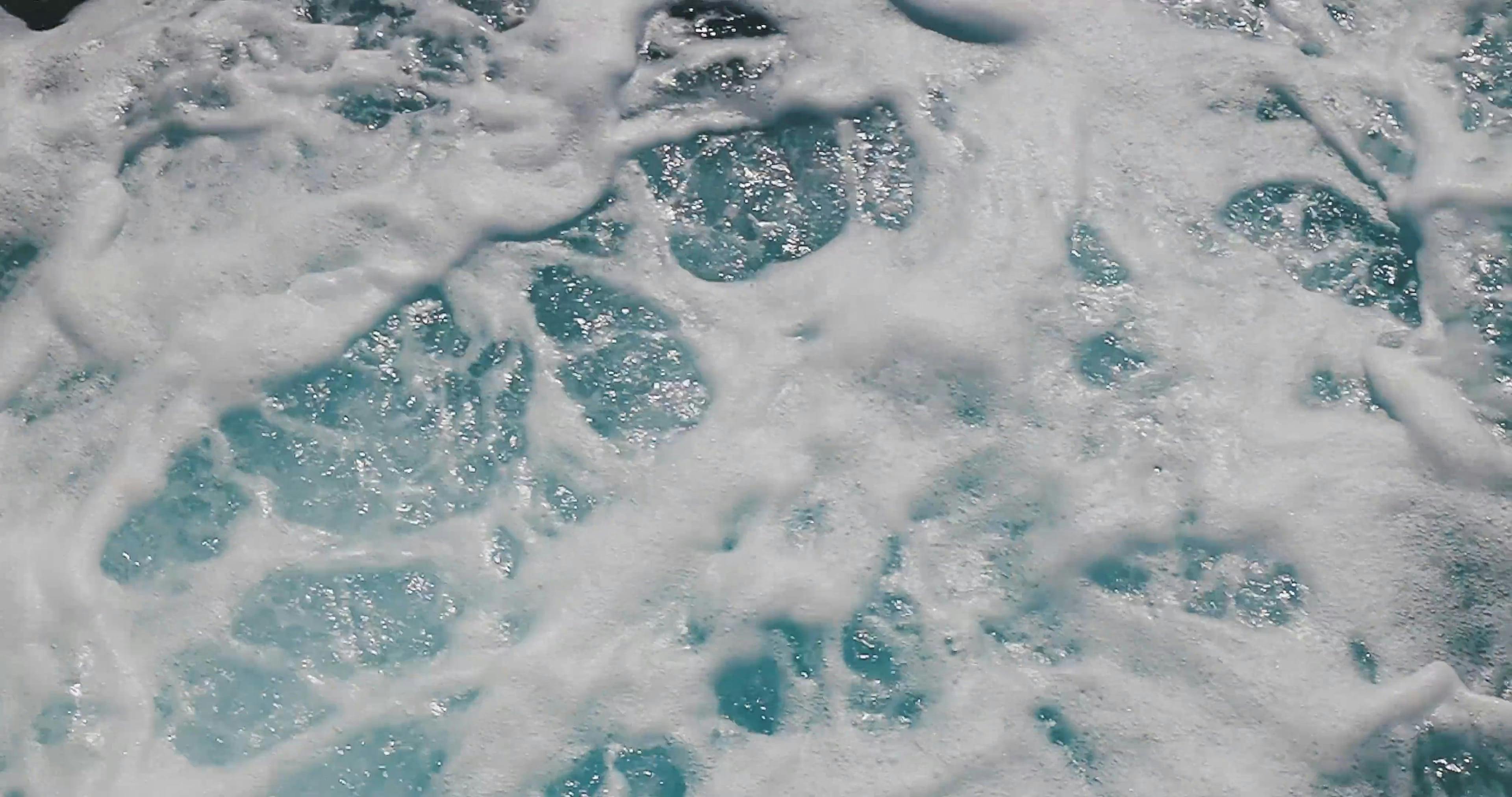 Sea Foam Formation Over The Surface · Free Stock Video