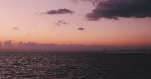 Wide Angle Shot Of The Open Sea