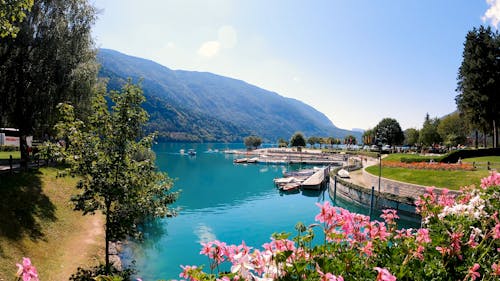 Landscape of a Blue Lake 