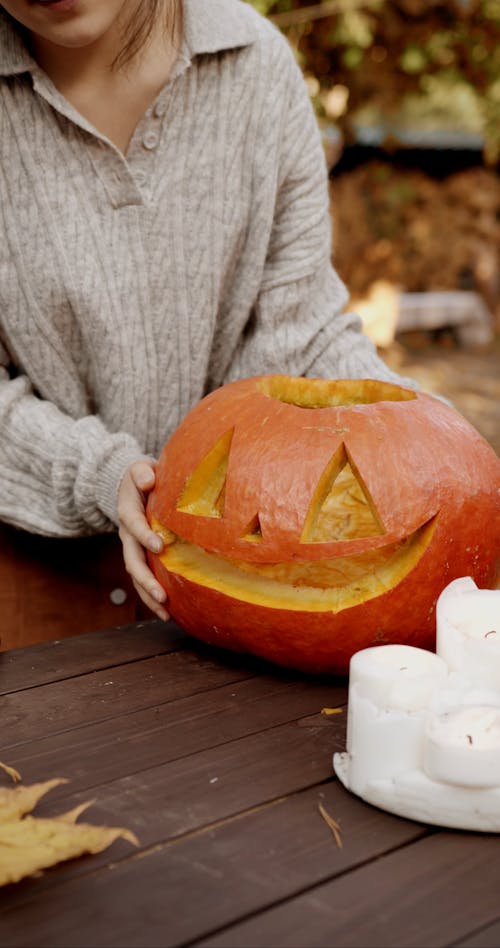 A Pumpkin Carved Into A Jack-o'-lantern