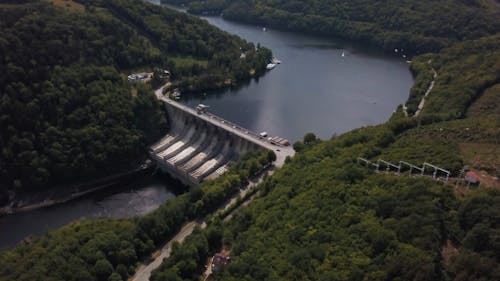 Landscape of a Dam 