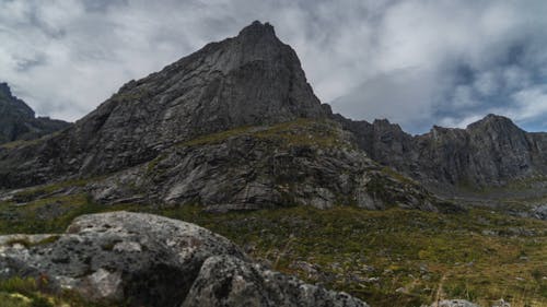 Rocky Mountain Seen From Below