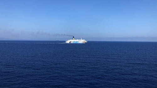 Moby Cruise Ferry at Open Sea