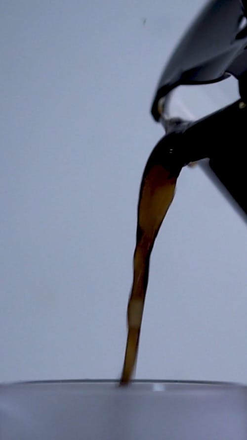 Pouring Coffee Closeup